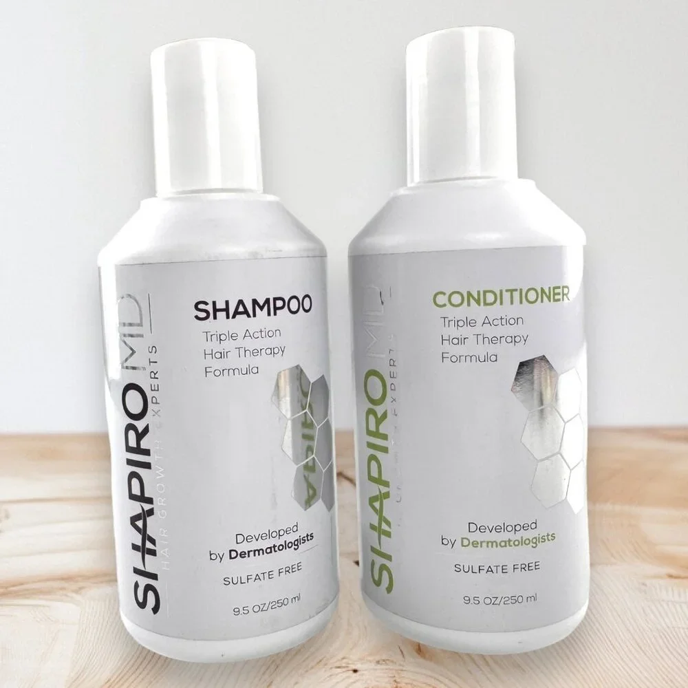 Shapiro MD Triple Action Hair Therapy Formula Shampoo & Conditioner 9.5 oz.